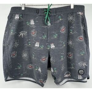 Dark Seas Division Shorts Swim Trunks Tagged 38 Measure 39 7.5" Inseam Stretch